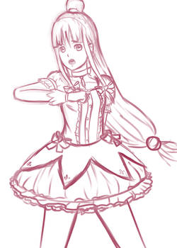 Madoka x Ace Attorney Sketch