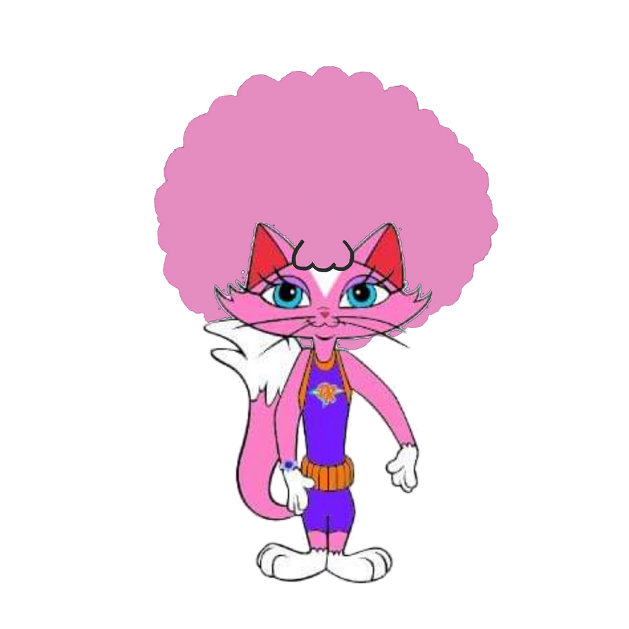 Kitty with an afro hair (Danger Rangers) by Softgirlbeautiful11 on ...