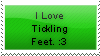 I love tickling feet stamp