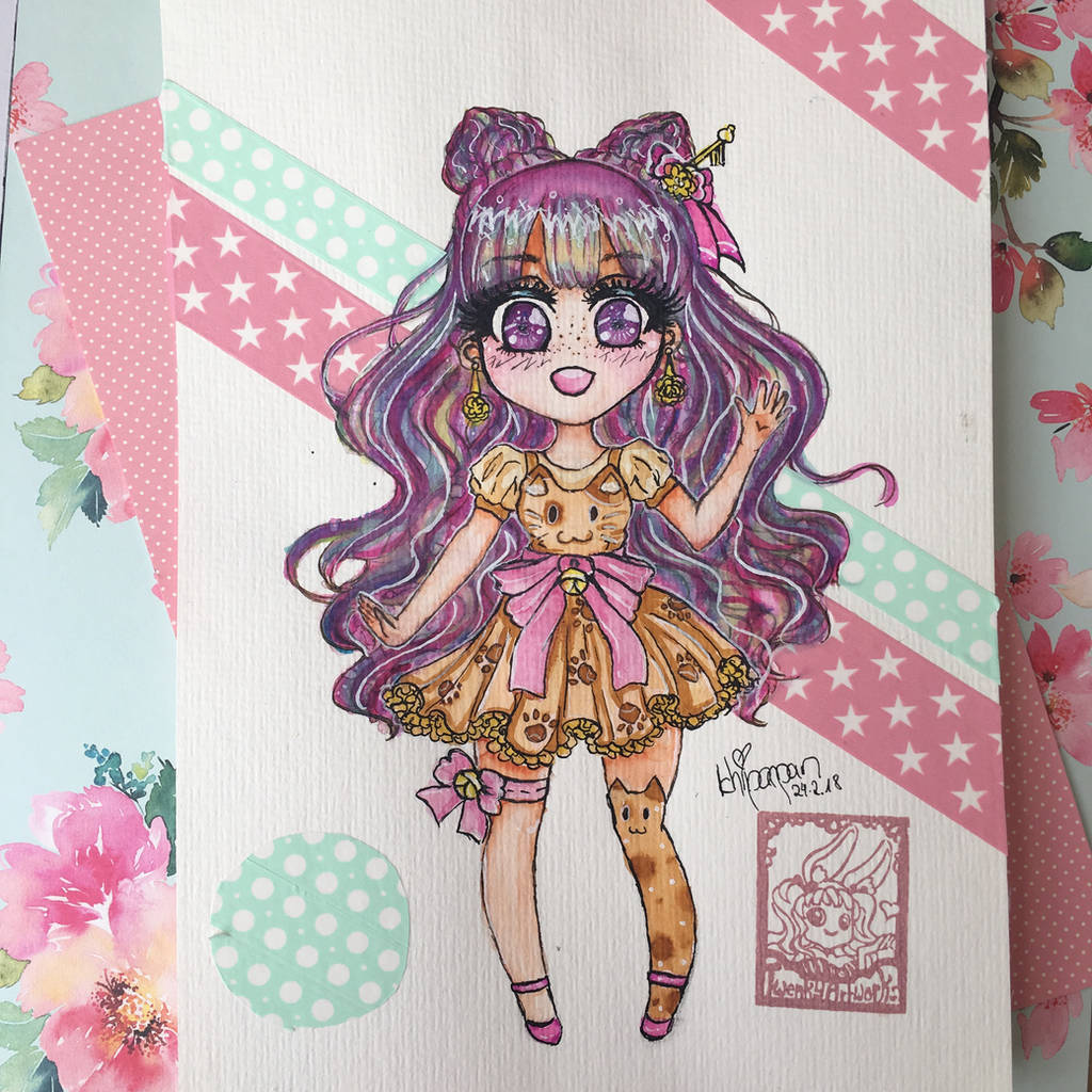 Chibi: Neko-Dress Girl by ichiipanpan