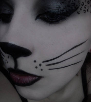 White Kitty Cat. Makeup. Body paint by NatashaKudashkina on DeviantArt