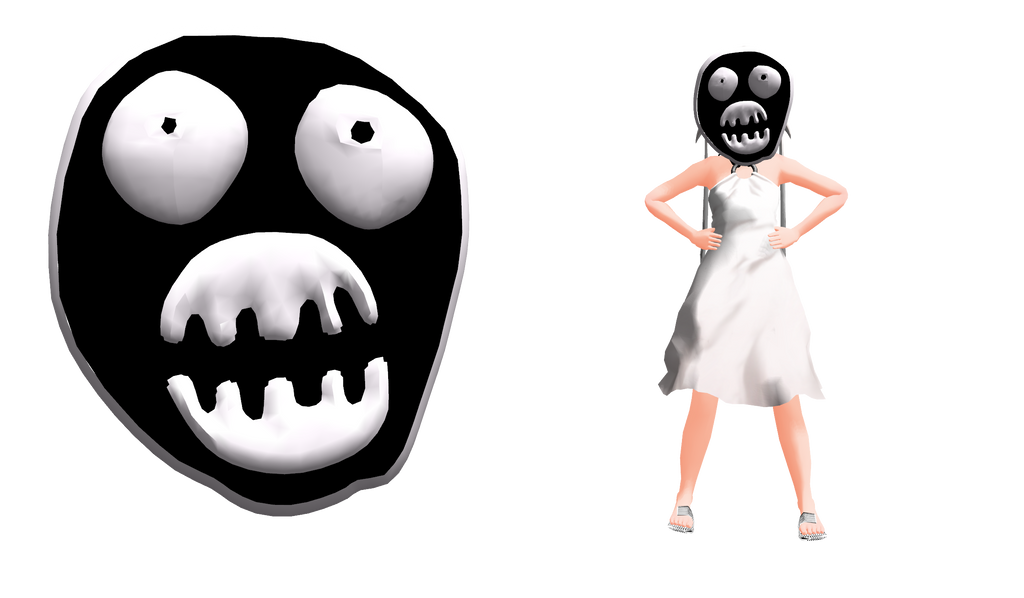 MMD Mighty Boosh Mask DL by Trippy-Rabbit on DeviantArt