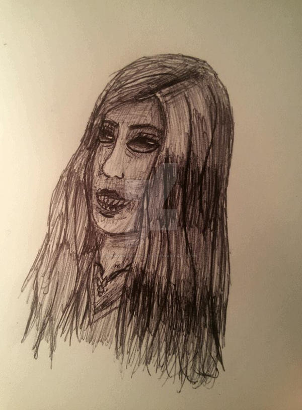 Viktoria (own creepypasta Biro sketch) by ImaginemonsterVi on DeviantArt