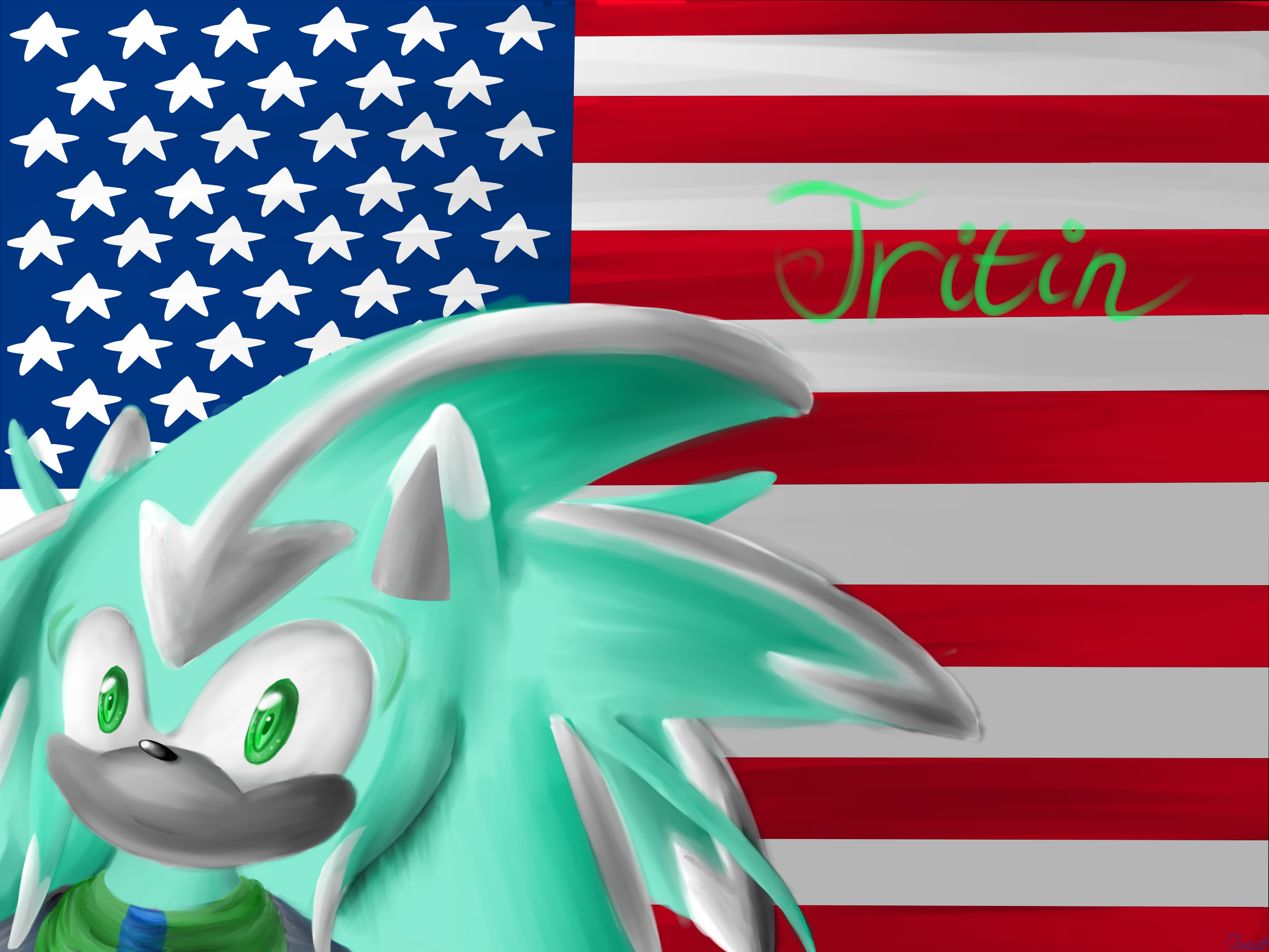 BG: Tritin , the cool American + Speedpaint link!