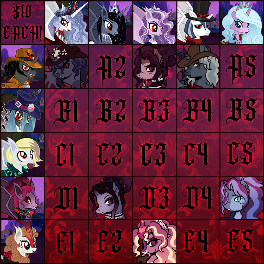 Vampire MLP Grid Results by zowwyroo on DeviantArt