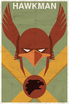 Hawkman - Vintage Poster