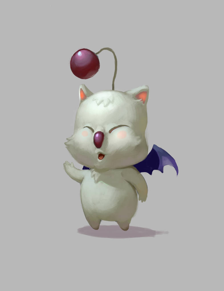 Moogle fan art by drawsgood on DeviantArt