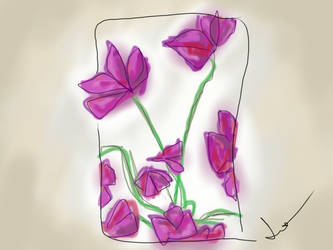 purple fantasy flowers 15min