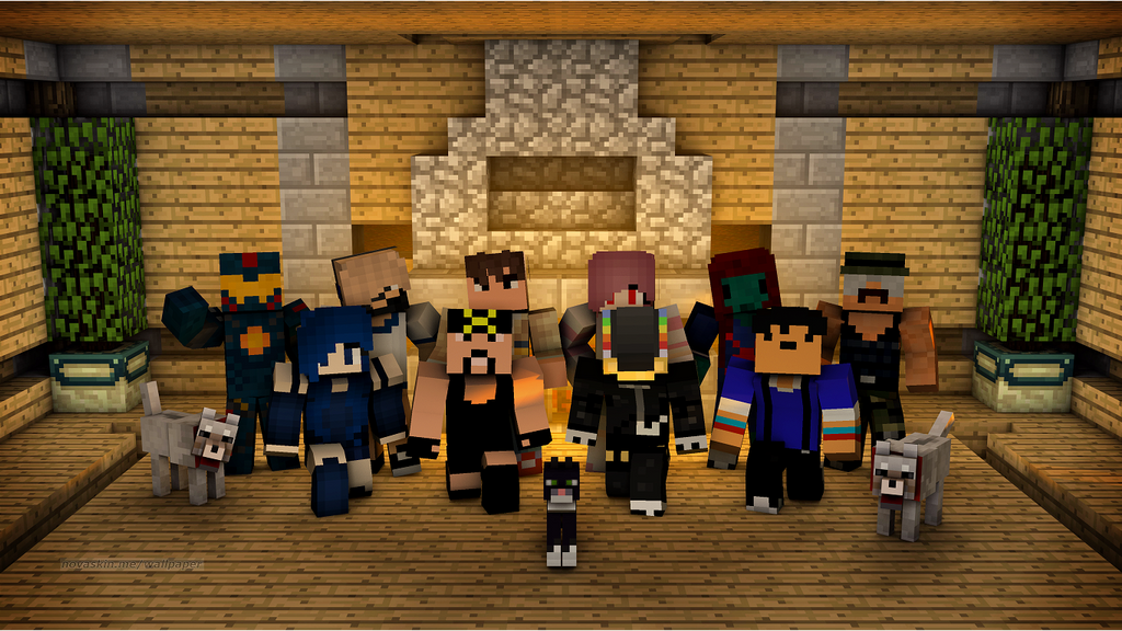 Minecraft Family Photo by DaftPunk2007 on DeviantArt