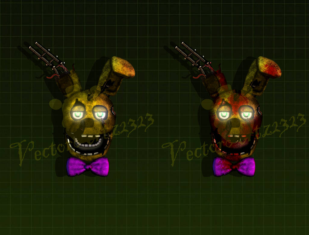 Withered Springbonnie/Stuffed Springbonnie by VectorArtz2323 on DeviantArt