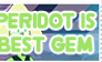 Peridot is Best Gem - Stamp