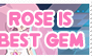 Rose is Best Gem - Stamp