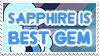 Sapphire is Best Gem - Stamp