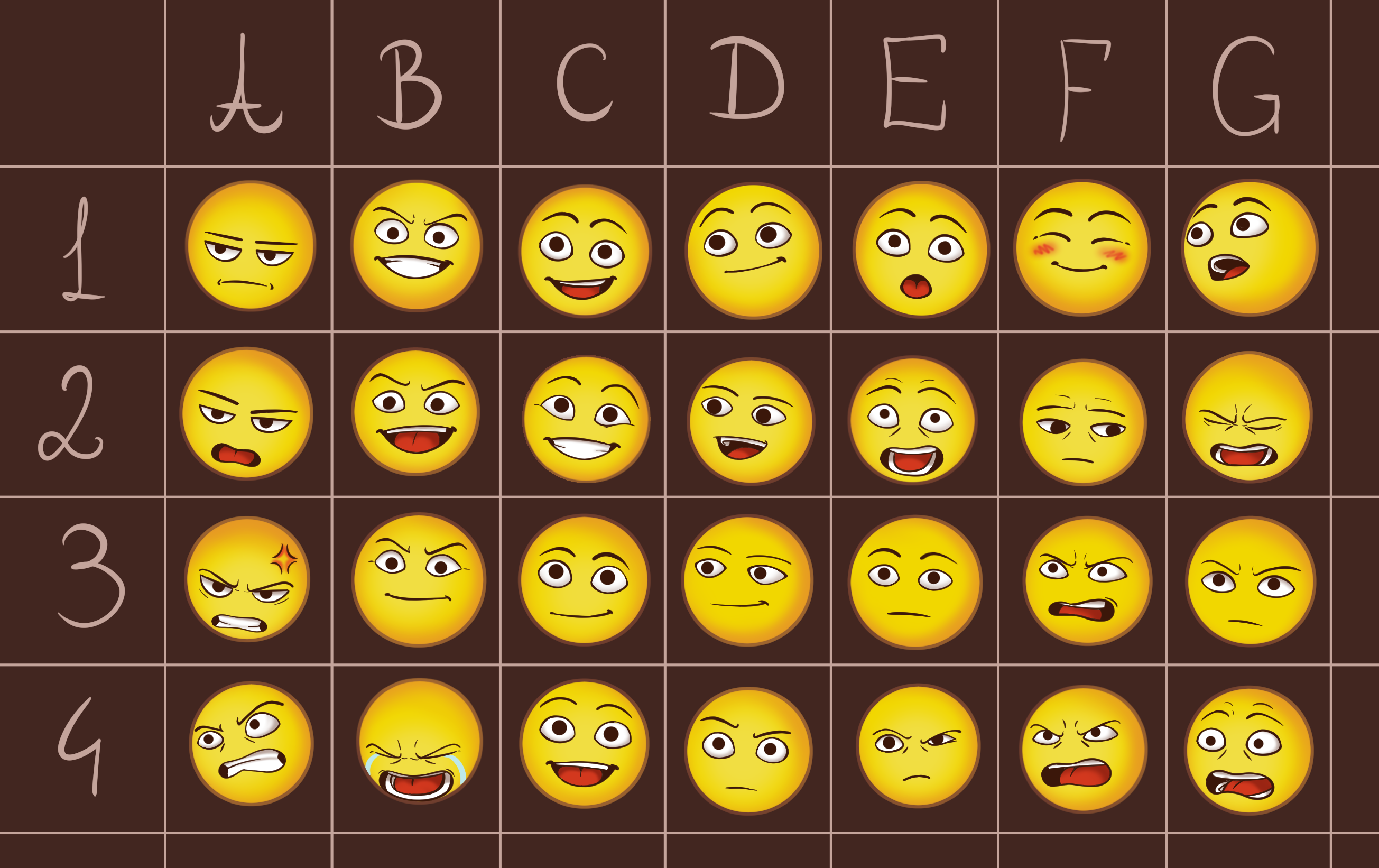 Expressions Reference Sheet by AnonimatedStories on DeviantArt