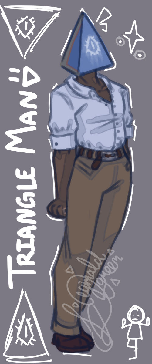 Triangular Man Made Triangle man by RusticMonster on DeviantArt