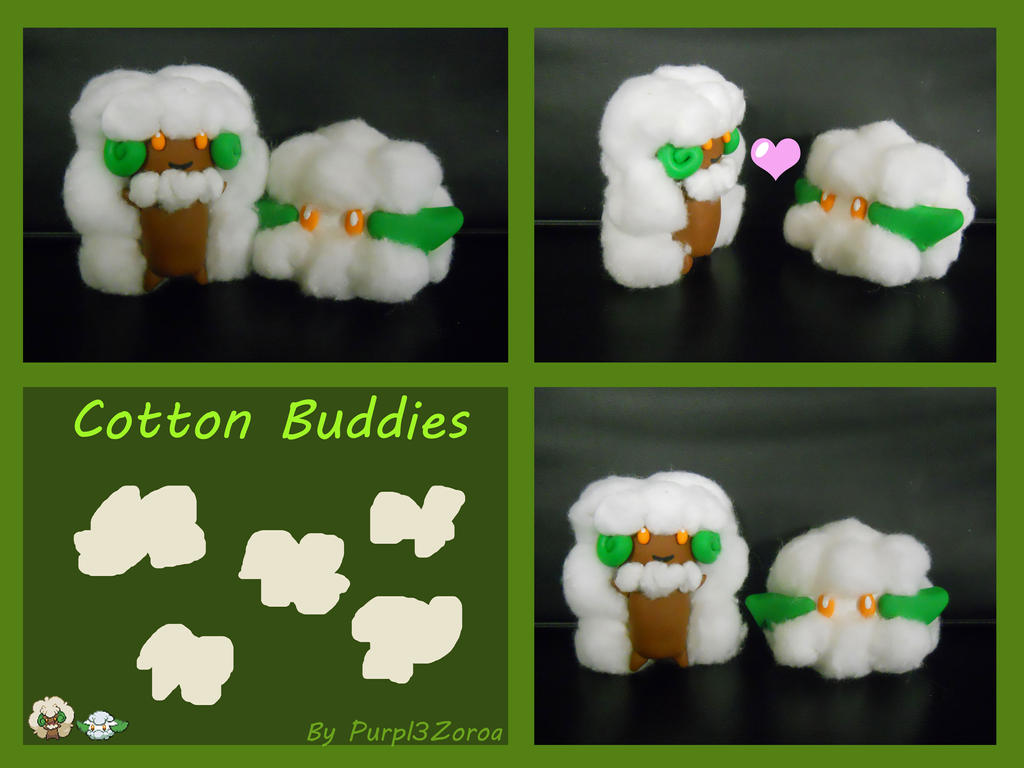 Cotton buddies: Cottonee and Whimsicott