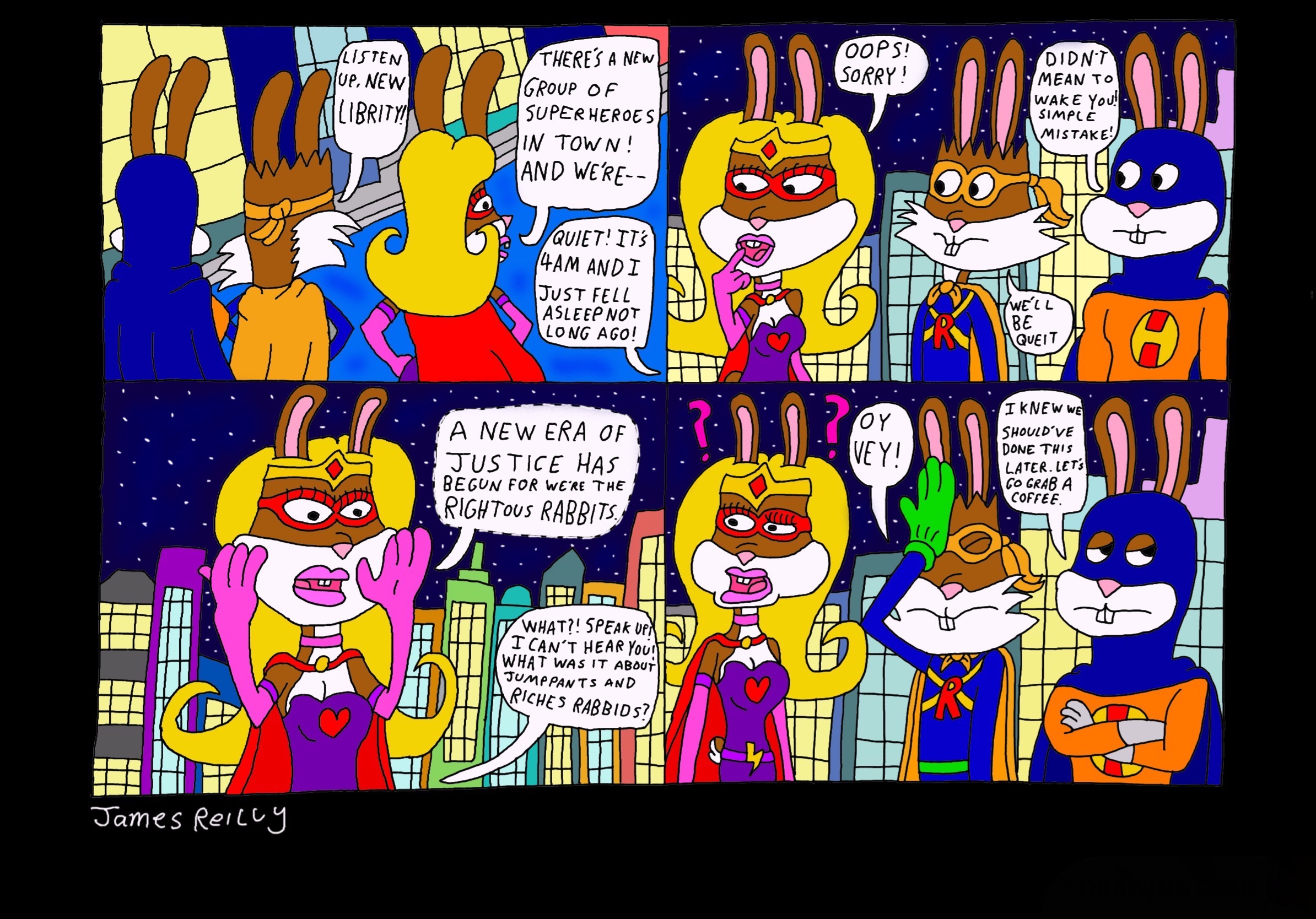A Group of Superhero Rabbits by JamesStarToonist on DeviantArt