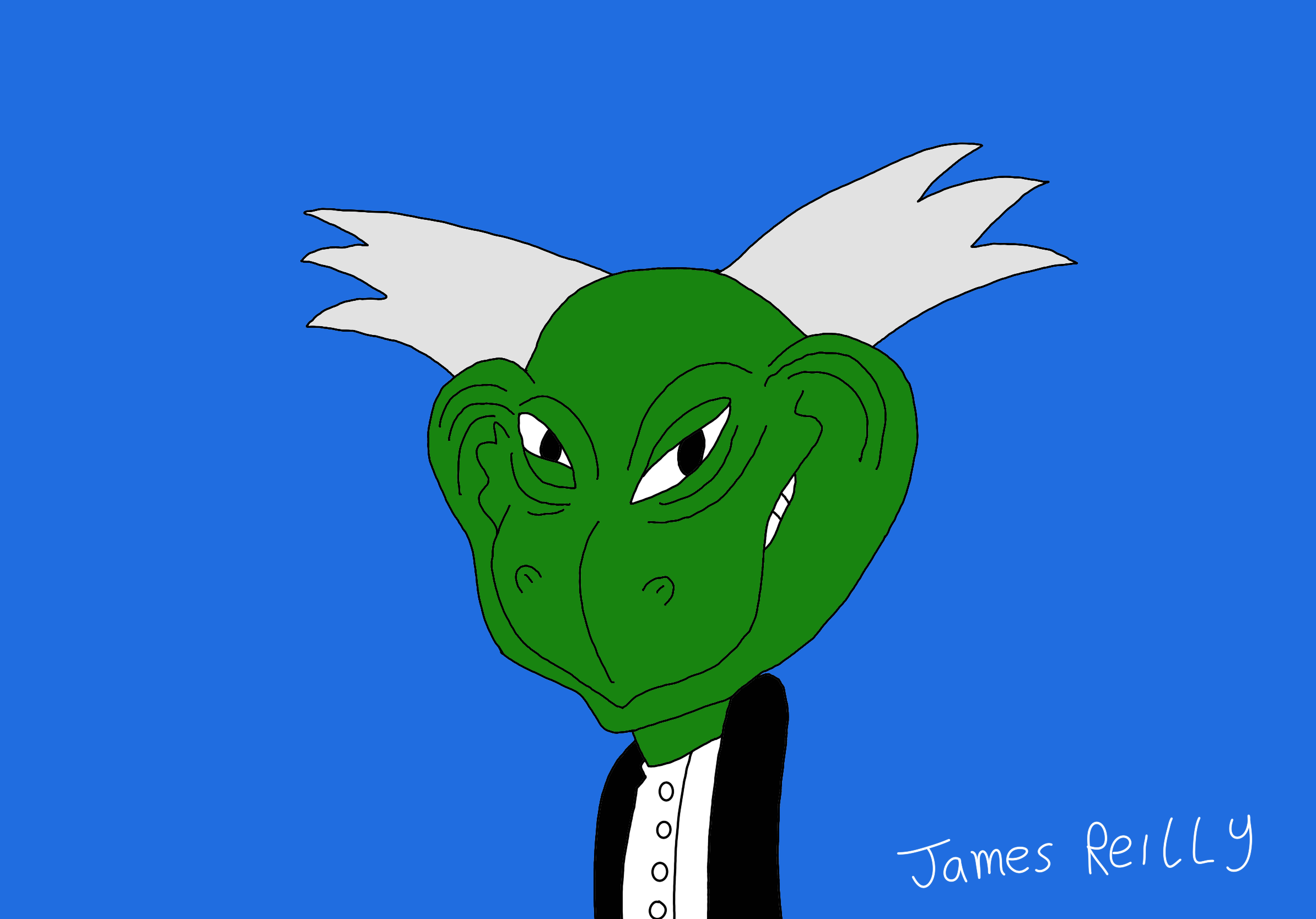 Slizerd Slizard does the Grinch Grin by JamesStarToonist on DeviantArt