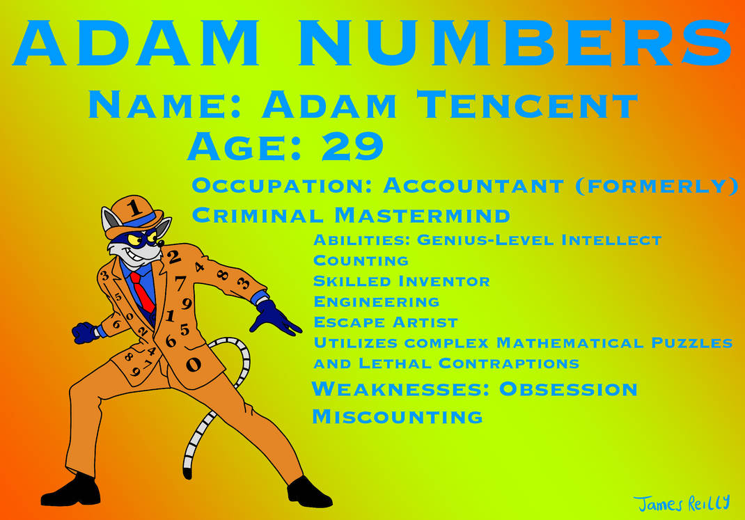 Amethyst Predator Character Profiles: Adam Numbers by JamesStarToonist ...