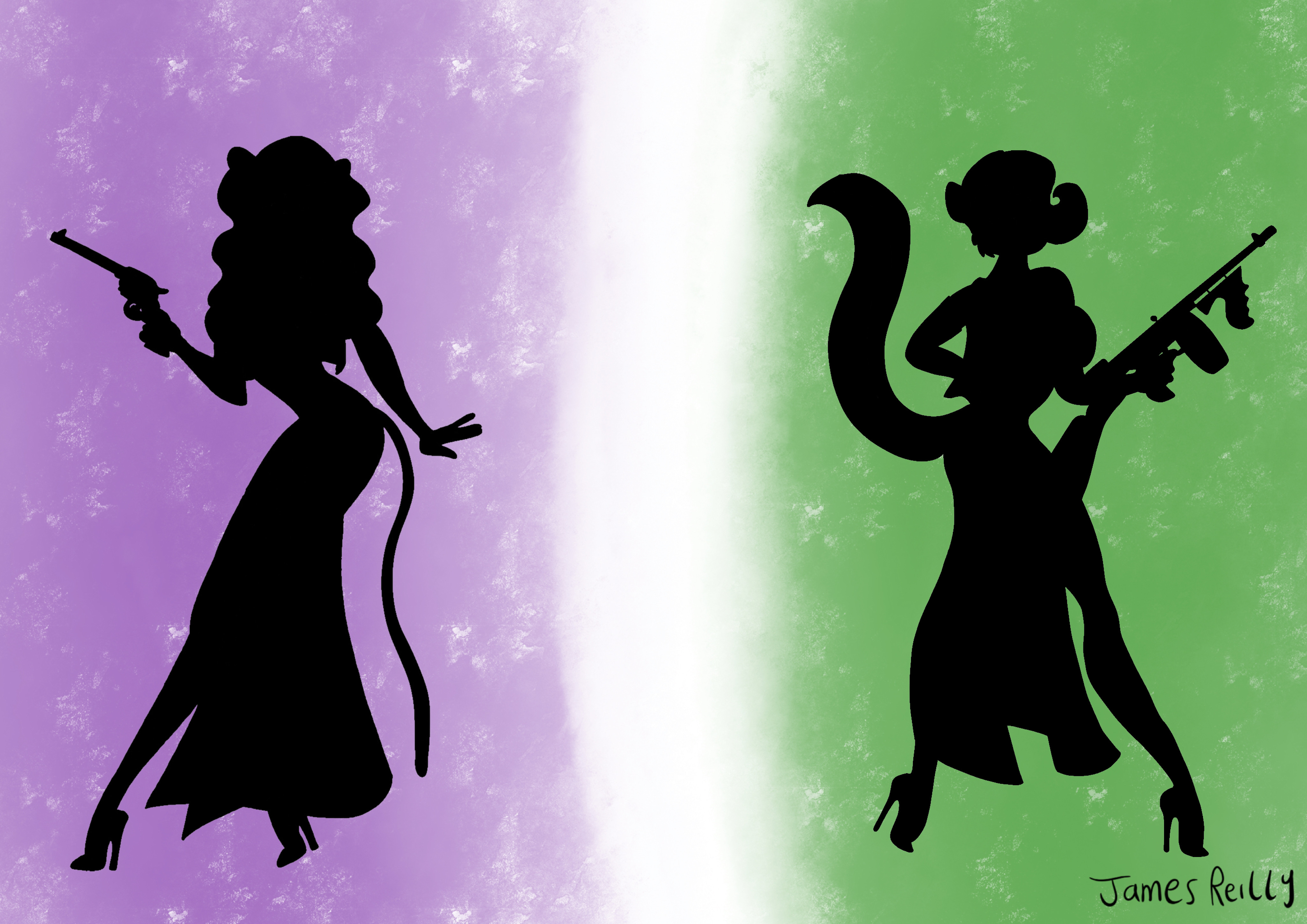 Diva Silhouettes By JamesStarToonist On DeviantArt