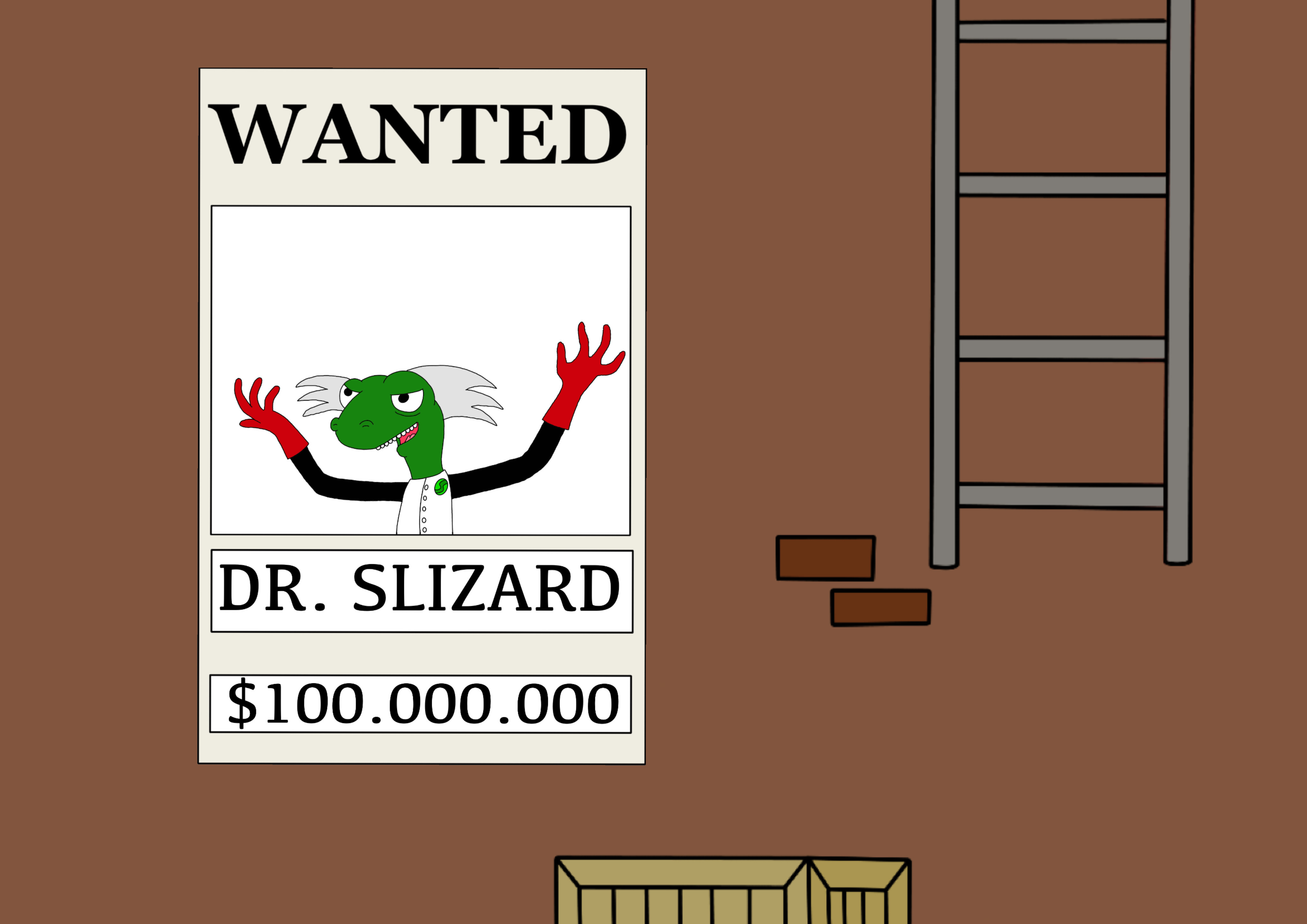 Slizerd Dr. Slizard Wanted Poster by JamesStarToonist on DeviantArt