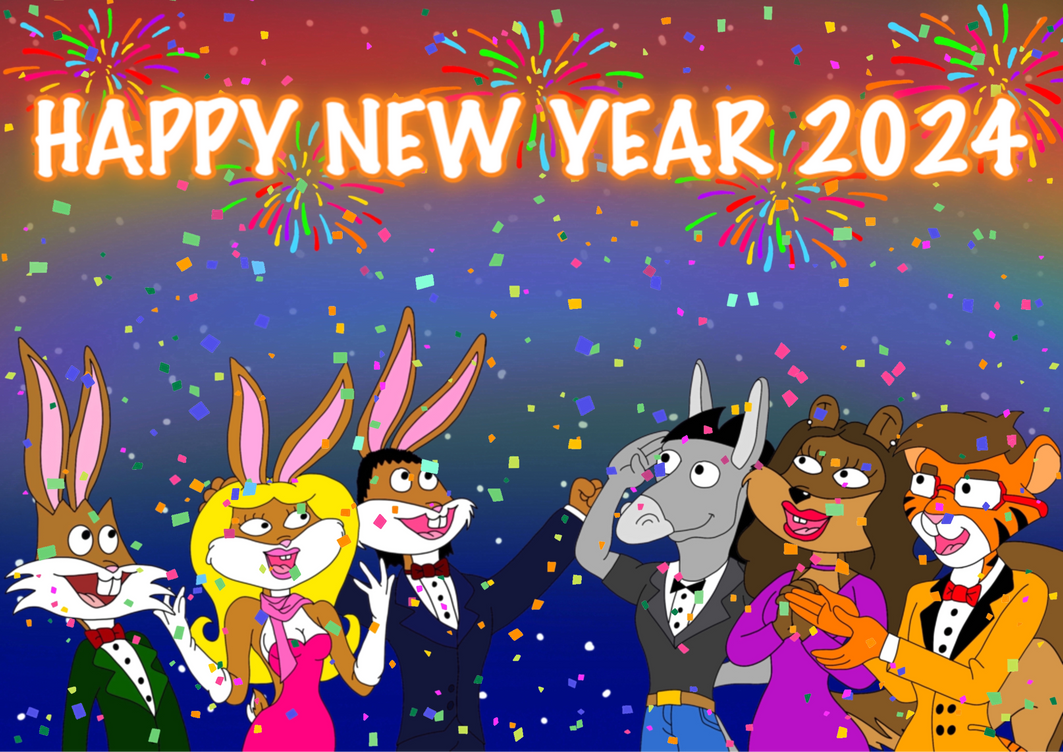Crush Rabbit and Friends New Year by JamesStarToonist on DeviantArt