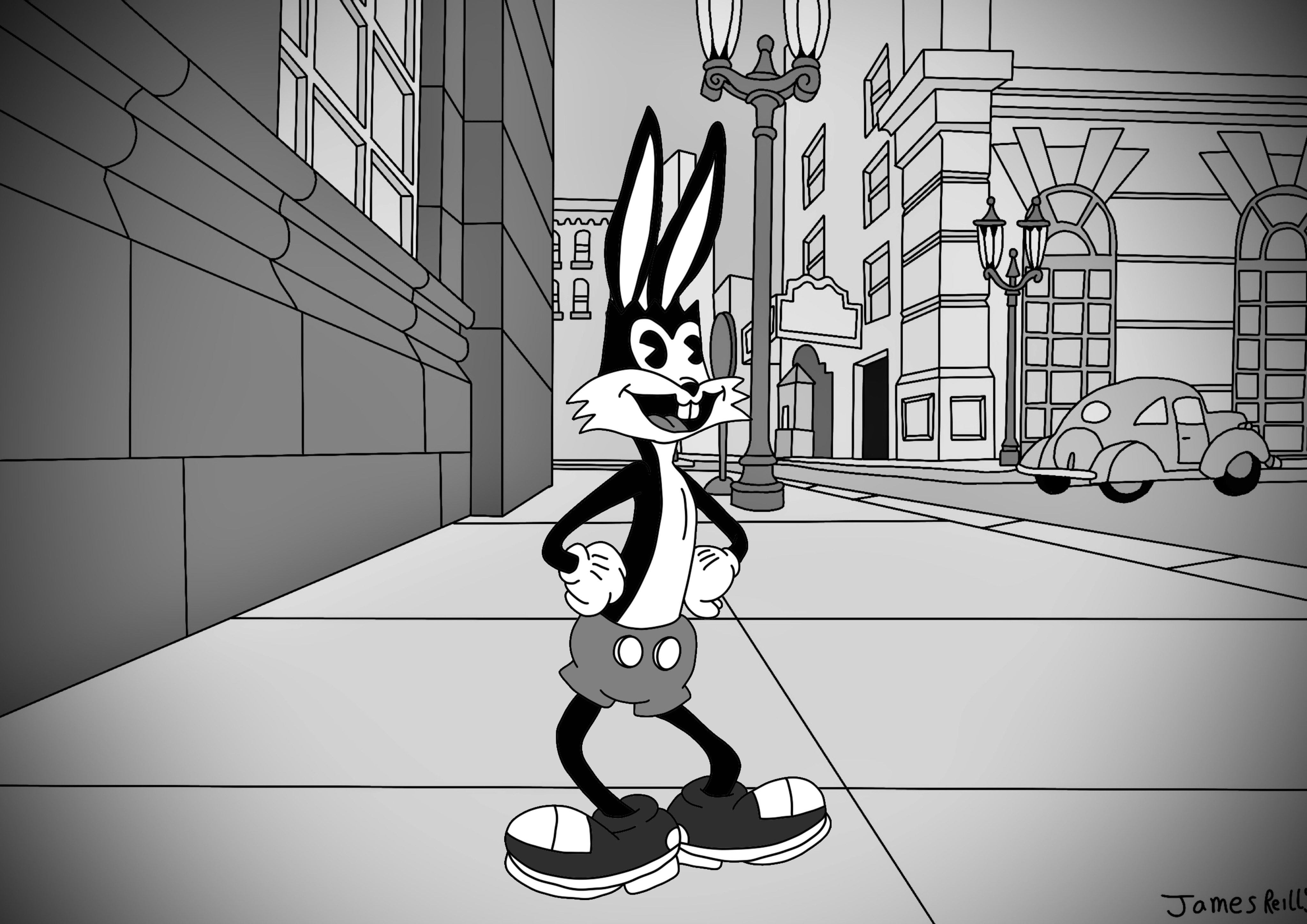 Retro Crush Rabbit Cartoon by JamesStarToonist on DeviantArt