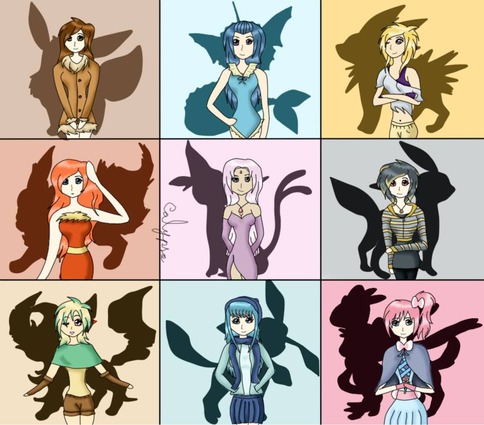 Woman Evolution Deviantart Eevolution girls by Callye on DeviantArt