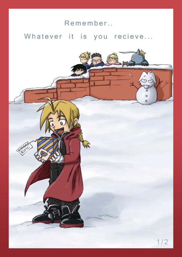 FullMetal Alchemist XMas Card1