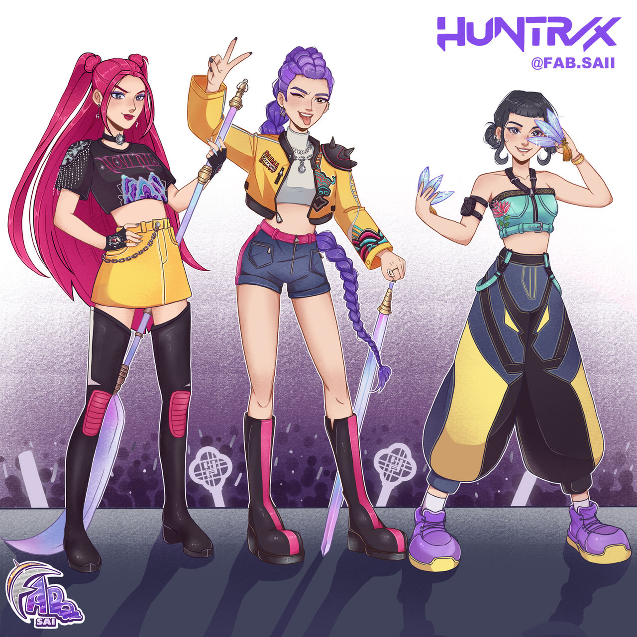 Huntrix Riting Huntrix by fabsaii on DeviantArt