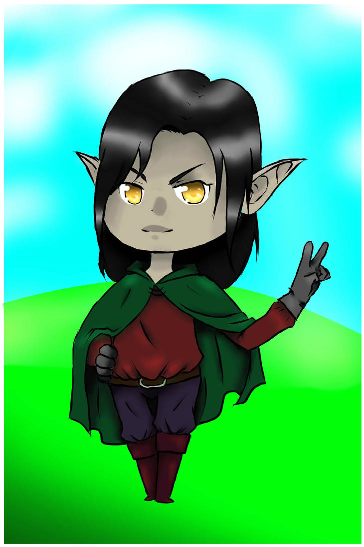 Chibi Drow by SpinelArt on DeviantArt