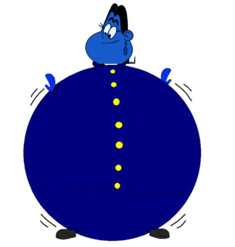 Frida Casagrande Inflated Into A Blueberry by inflationrules on DeviantArt