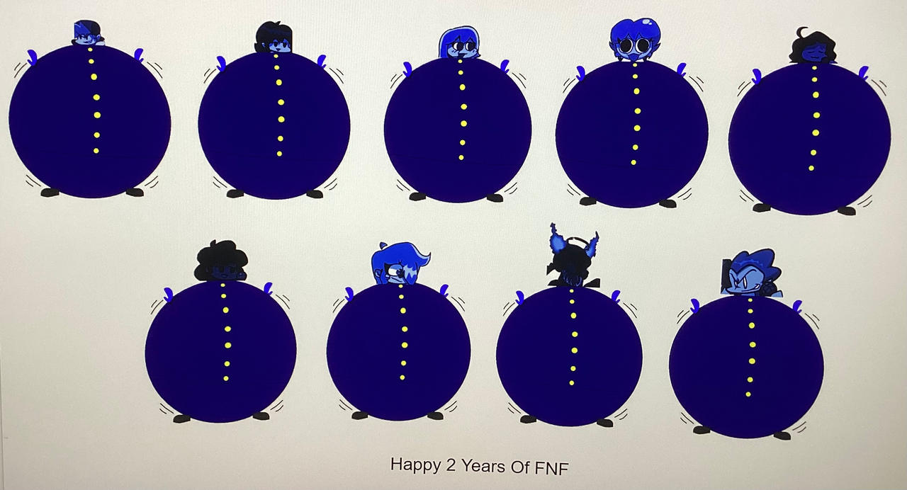The FNF Gang Inflated As Blueberries by inflationrules on DeviantArt