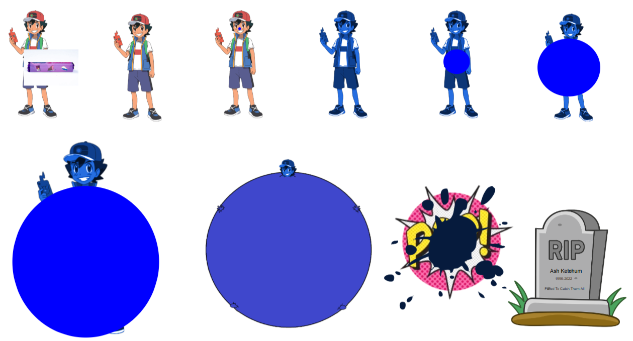 Ash Ketchum Inflated Into A Big Blueberry (FC) by inflationrules on ...
