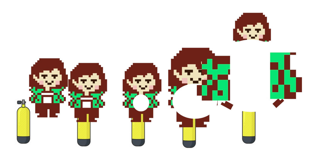 Chara Inflate Storyshift Chara Air Tank Accident V2 by inflationrules on DeviantArt