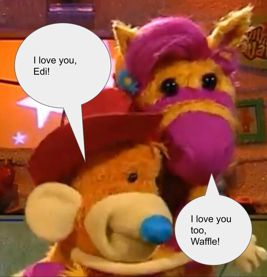 Edi And Waffle Hugging With (Texts) by inflationrules on DeviantArt