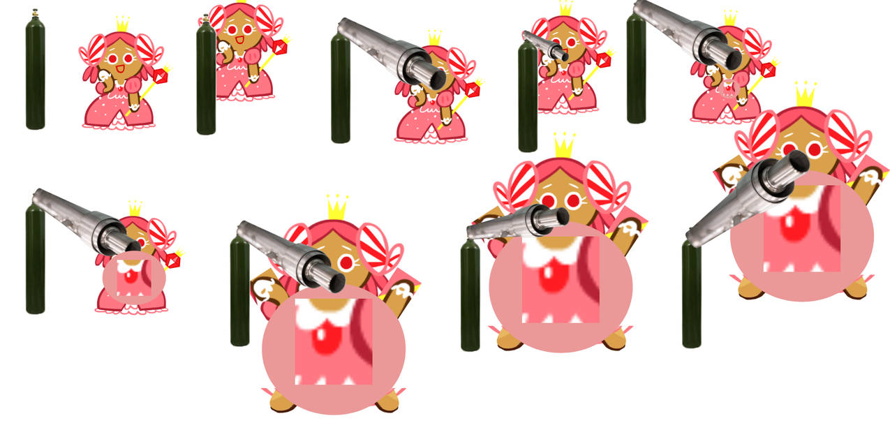 Princess Cookie Helium Tank Inflation by inflationrules on DeviantArt