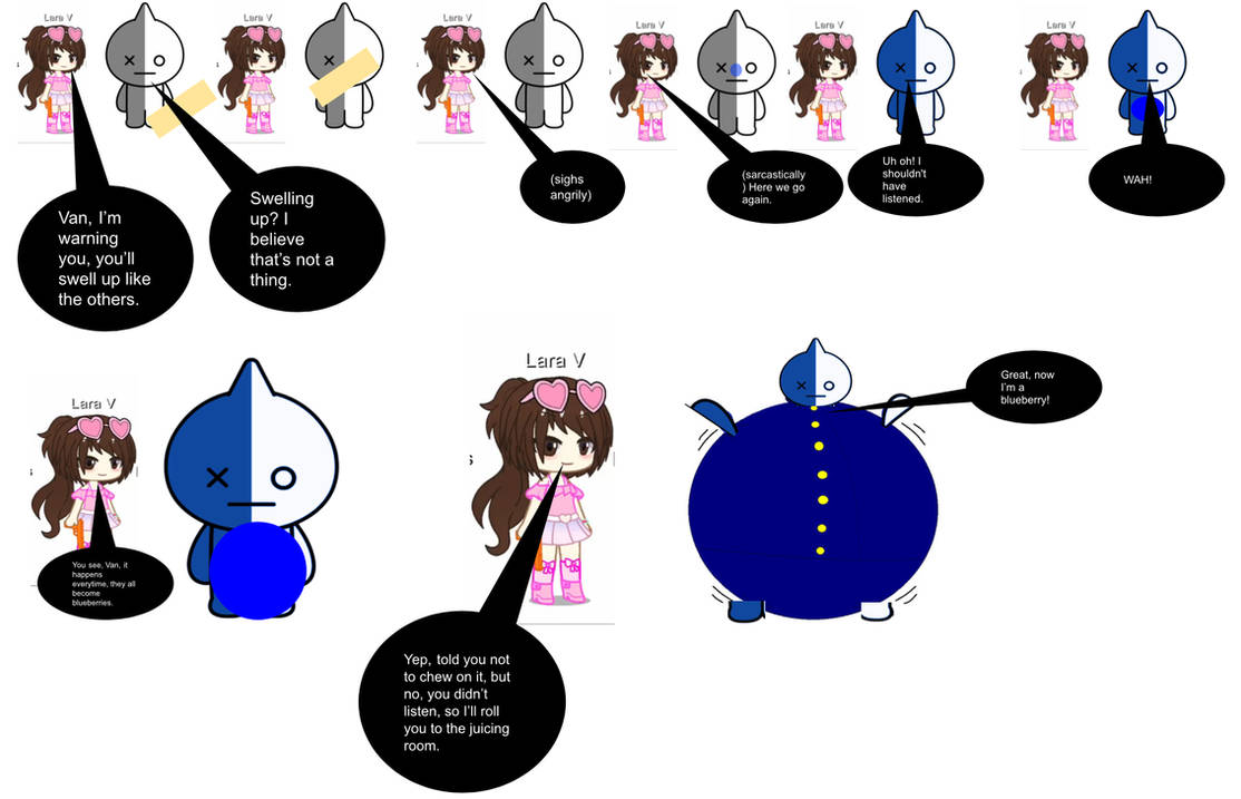 Van Blueberry Inflation Comic (Texts) by inflationrules on DeviantArt