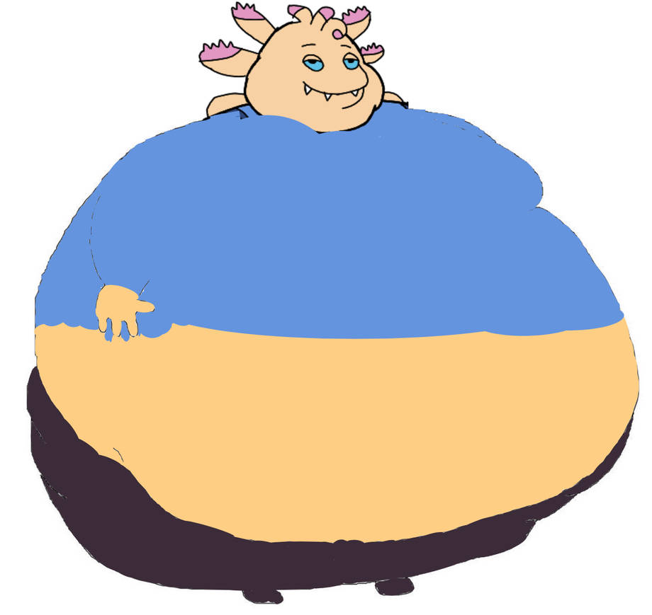 Fat Axol (My Version) by inflationrules on DeviantArt