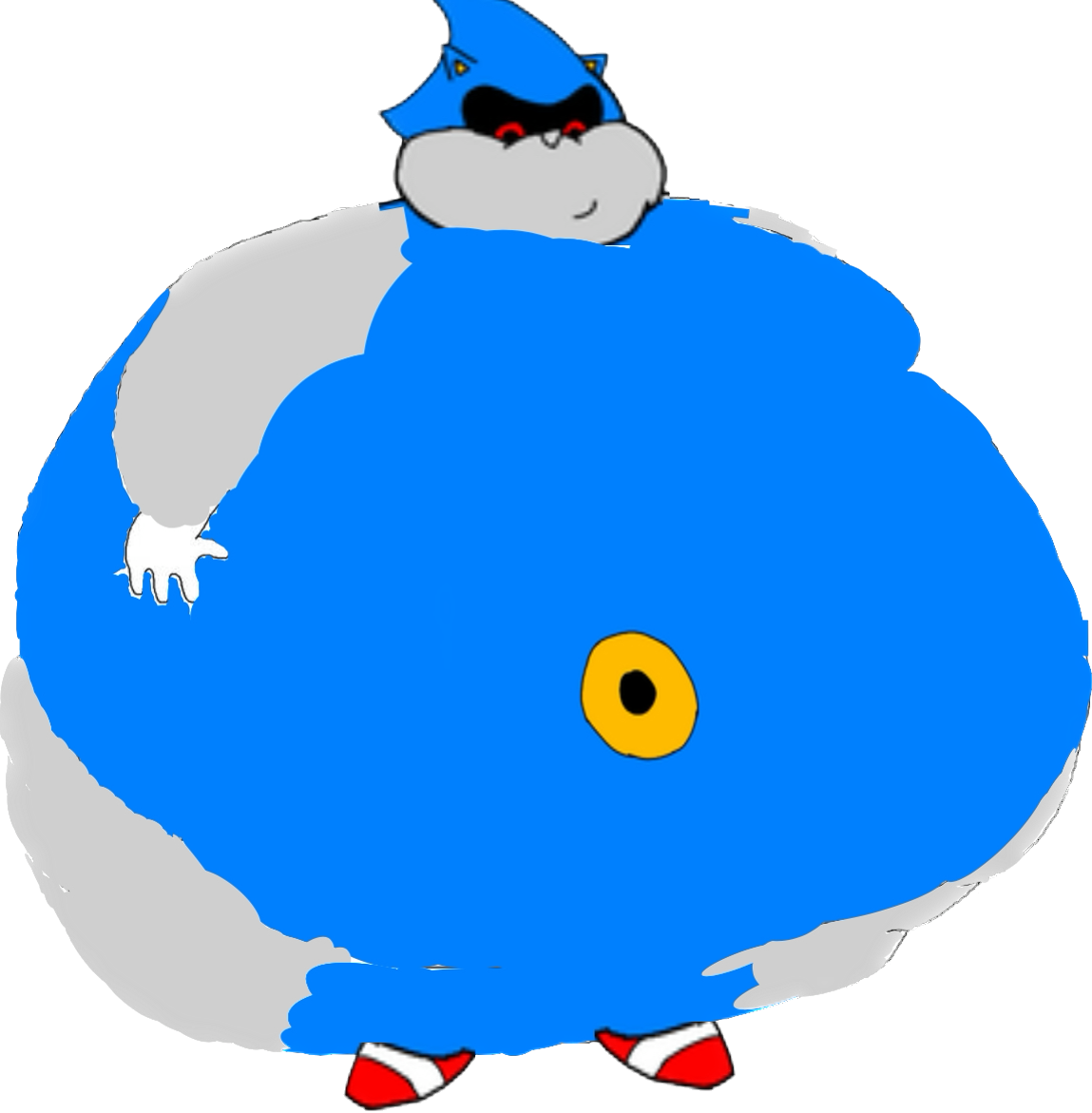 Fat Metal Sonic 2 Transparent by inflationrules on DeviantArt
