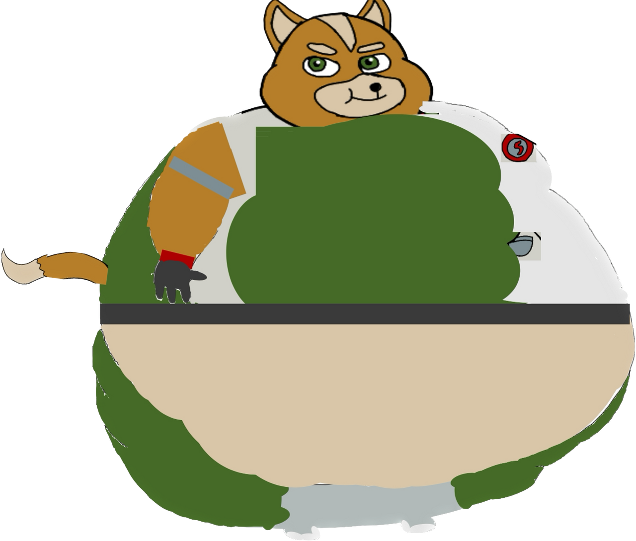Fat Fox McCloud Transparent by inflationrules on DeviantArt