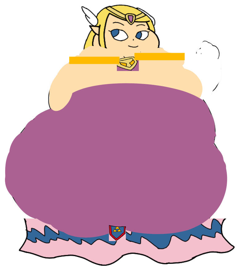 Zelda Inflation Fat Toon Zelda Big Butt by inflationrules on DeviantArt