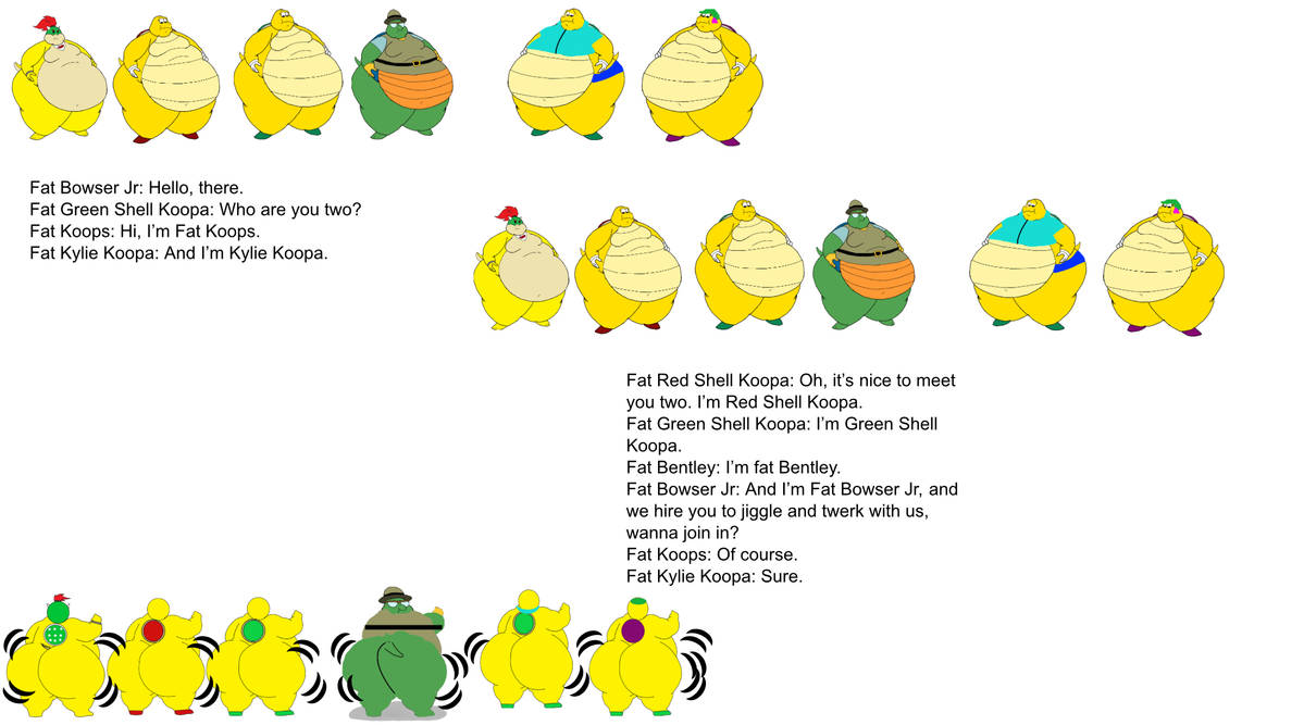 Browser Inflation Fat Bowser Jr Two New Friends by inflationrules on DeviantArt