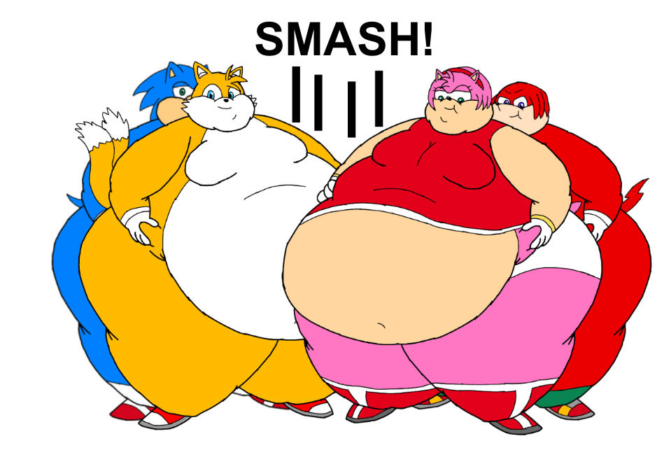 Smash Inflation Fat Sonic And Friends Belly Smash by inflationrules on DeviantArt