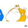 Fat Sonic, Tails, And Knuckles Belly Bumping by inflationrules on ...