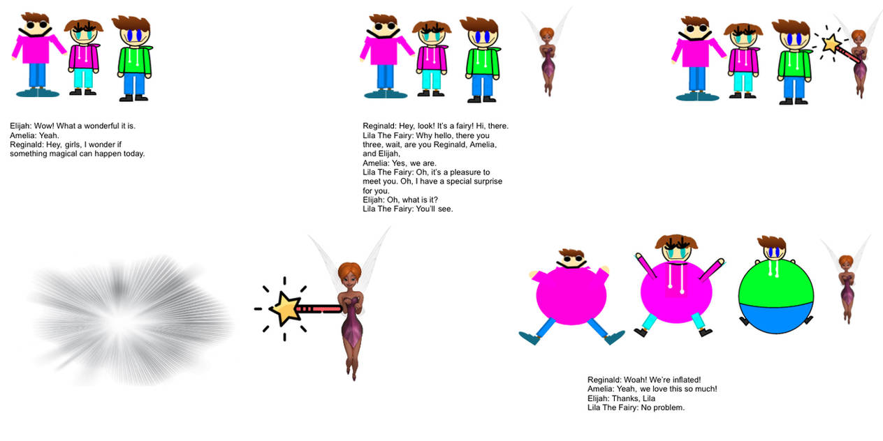 Fairy Inflation Lila The Fairy Inflates Reginald And His Friends by inflationrules on ...