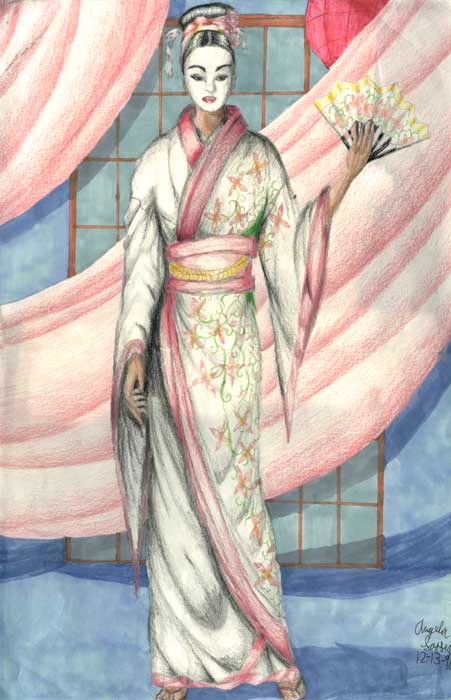 Pink Kimono Study