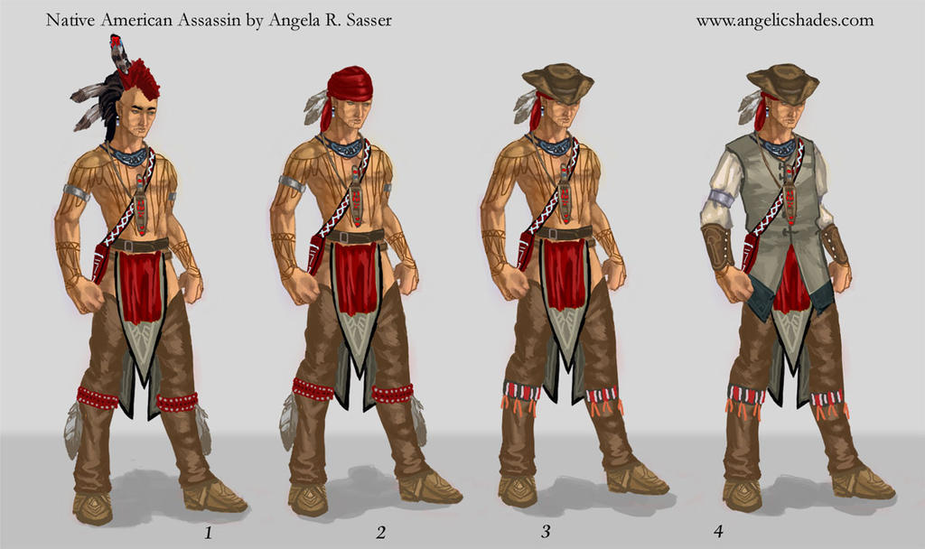 Native American Assassin for AC3 by AngelaSasser on DeviantArt
