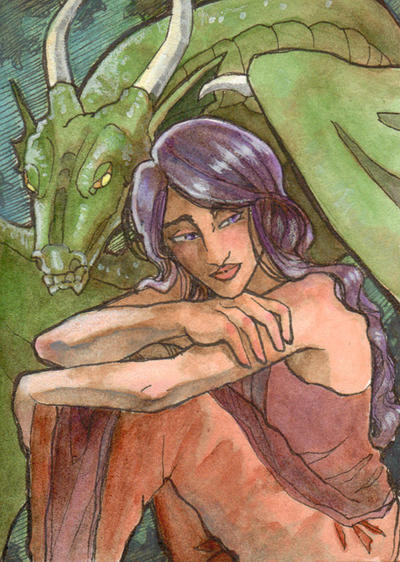 ACEO - Io's Contemplation