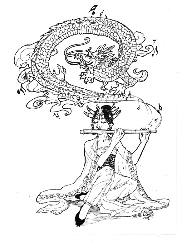 Book Sketch - Dragon Song